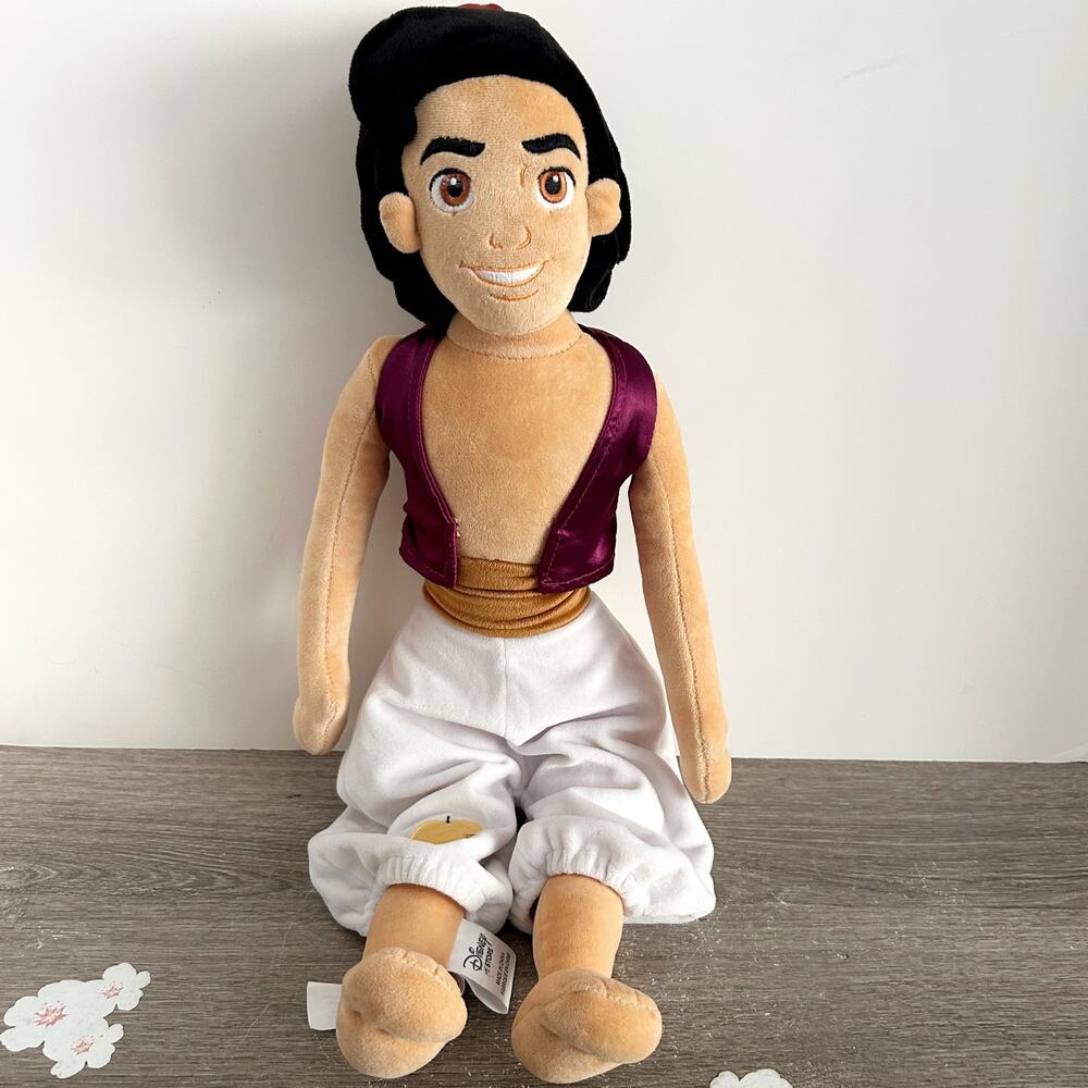 Disney Store 22" Aladdin Plush Doll Stuffed Animal Plushie Toy Authentic RARE